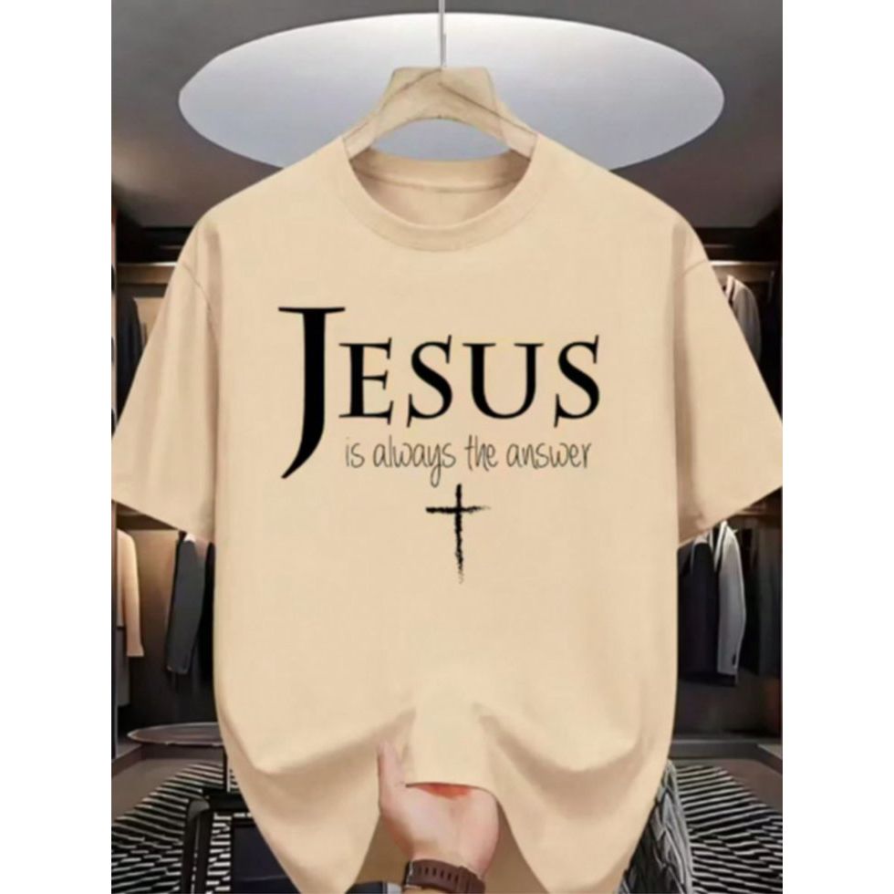 ✝️✨ CAMISETA “JESUS IS ALWAYS THE ANSWER” – FÉ E ESTILO NO SEU DIA A DIA ✨✝️
