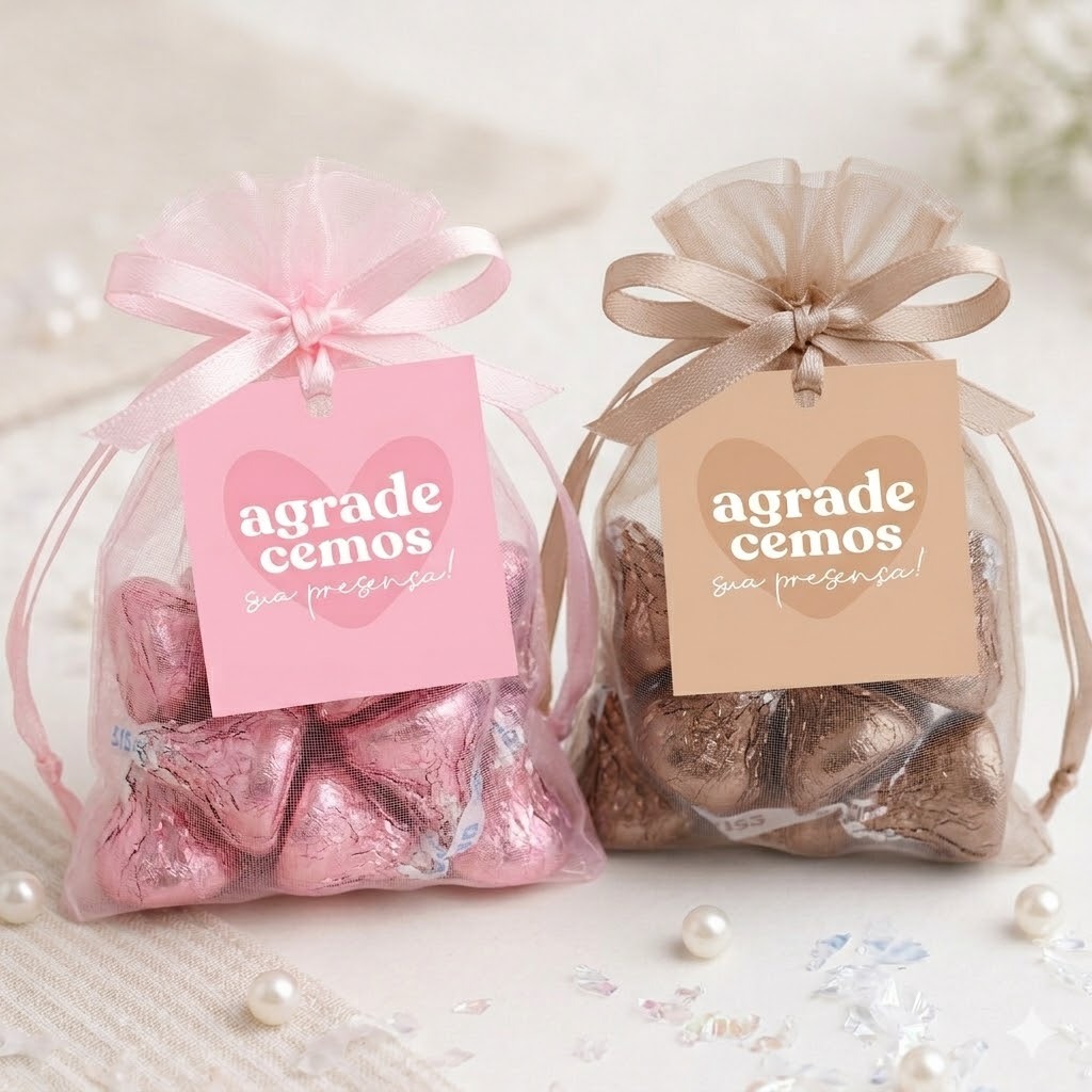 Tag Obrigada pela Presença Para Lembrancinha - Mimos Aniversário Festa