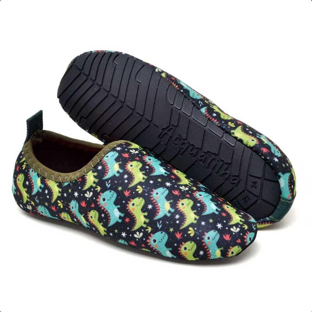 Sapatilha Antiderrapante Neoprene Sapato Aquático De Criança Infantil Calce Fácil