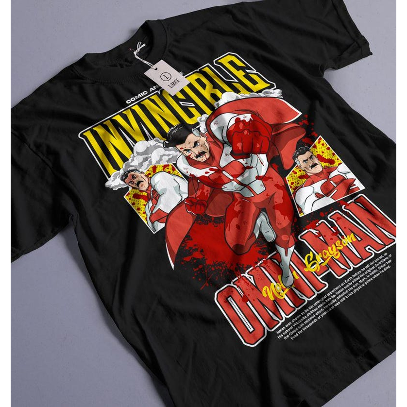Camiseta Basica OVERSIZED e Infantil Invencivel Omni-Man Comic Super Hero Marvel Unissex