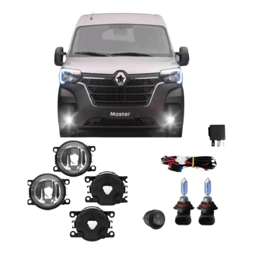 Kit Farol De Milha Auxiliar Renalt Master 2025 2026 Sper Bra