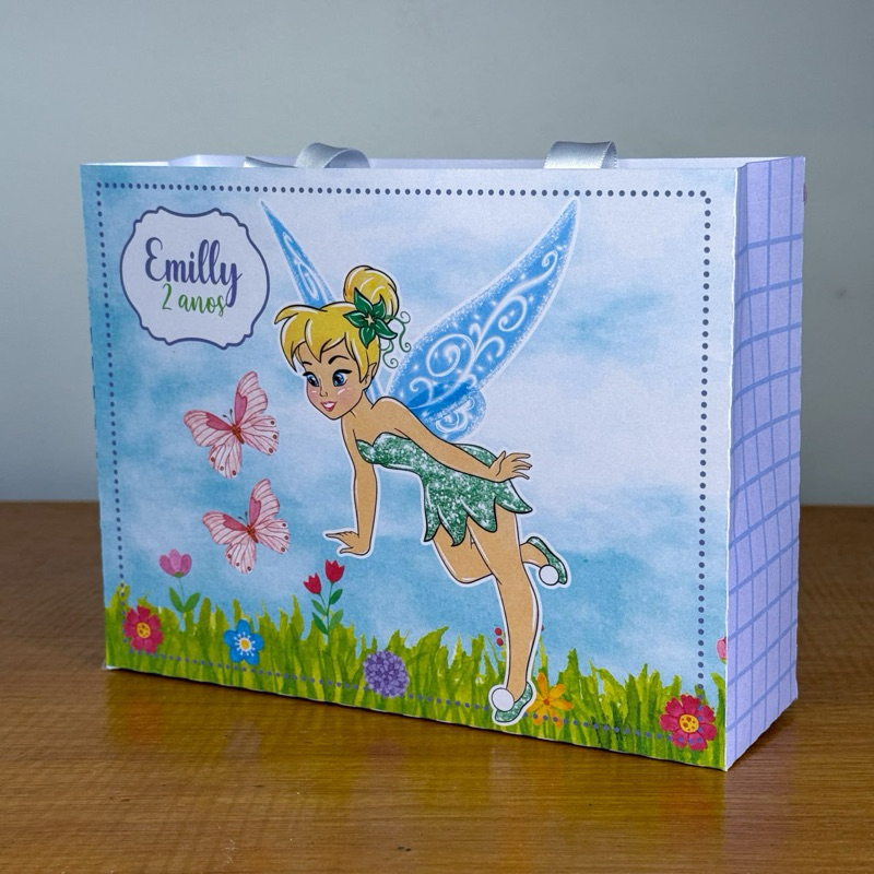 SACOLINHA PERSONALIZADA|ANIVERSARIO|LEMBRANCINHA|SININHO|TINKERBEL
