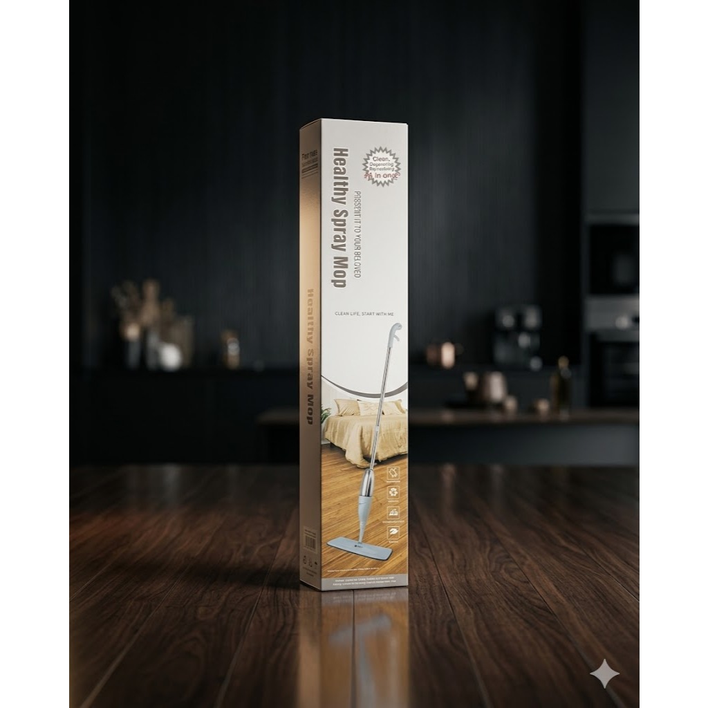 Mop Spray Healthy Spray Mop 1 Unidade Rodo Esfregão Com Reservatório Para Limpeza