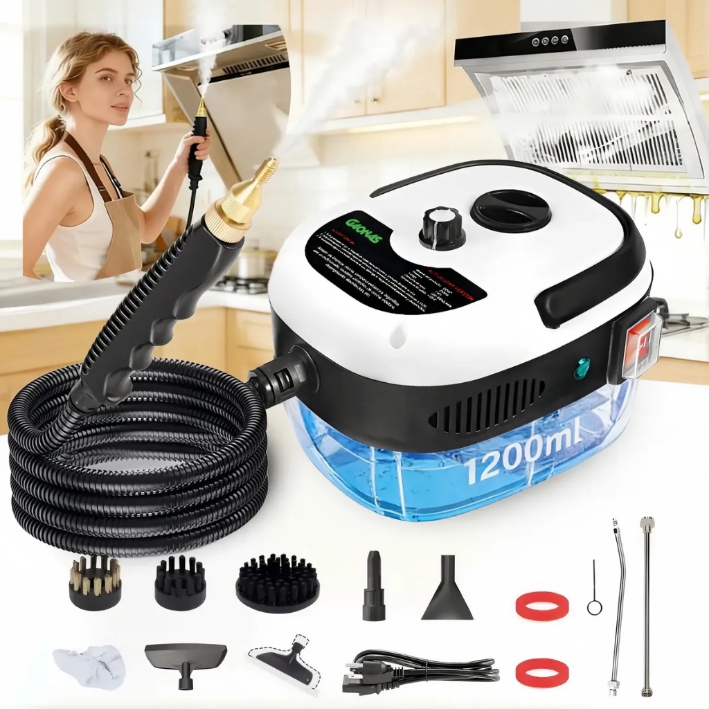 NEW Limpador a Vapor 2500W Alta Pressão A De Temperatura Com AcessóRios EsterilizaçãO Ar Condicionado Exaustor PortáTil