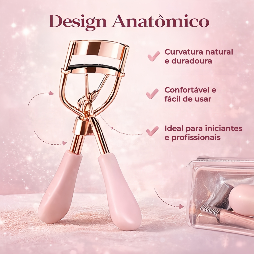 Ana Hickmann Fabulous Curvador Rose Gold – Não Belisca, Anatômico, Curva Natural, Dura o Dia Todo