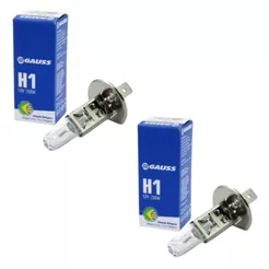 Par Lâmpadas Farol H1 Gauss Halogena 12v 55W Alto Baixo Auxiliar Original
