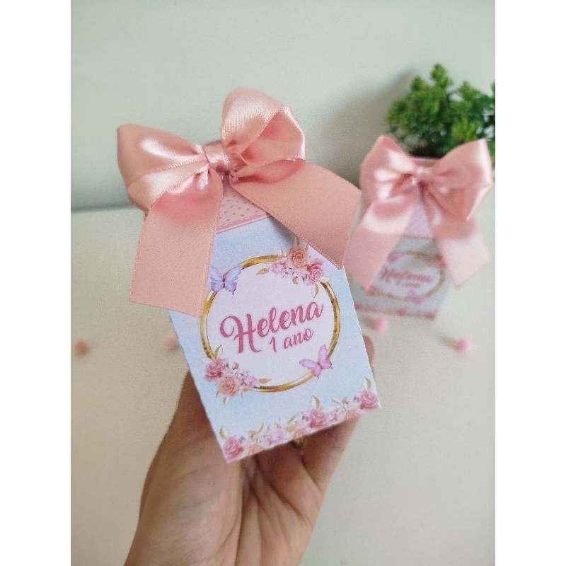 kit Caixinhas personalizadas jardim das borboletas 10 unidades/caixa milk jardim das borboletas