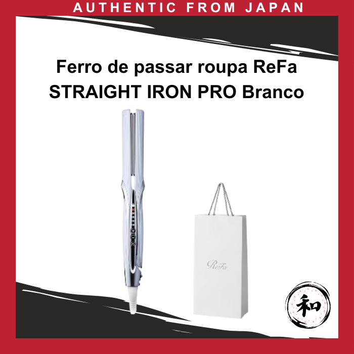Ferro de passar roupa ReFa STRAIGHT IRON PRO Branco [Direto do Japão]