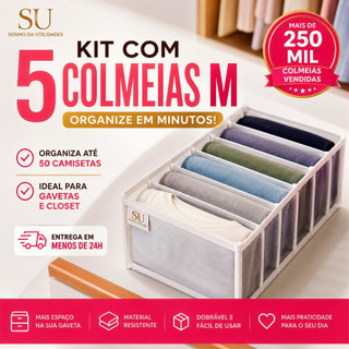 Kit 5 Colmeias Organizadoras M Gavetas, Closet, Organizador de Roupas SU SONHO DA UTILIDA…