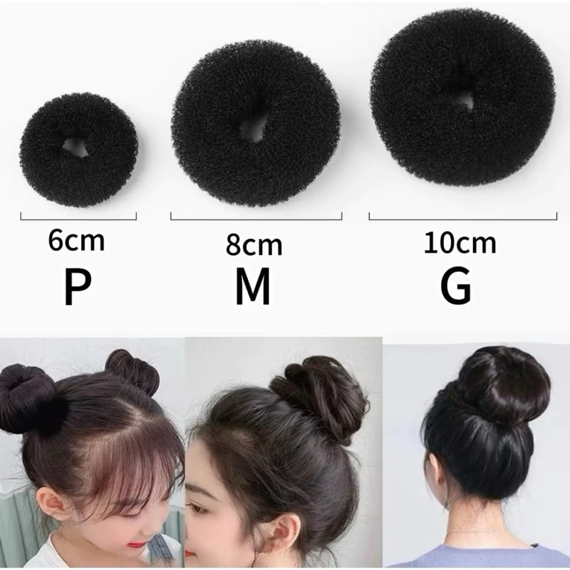 Kit 2 Esponja Rosquinha para Coque – Acessório Donut Hair Modelador de Coque Feminino