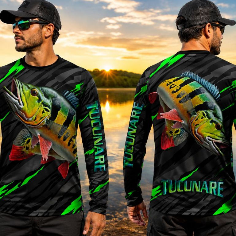 Camisa Termica Masculina Proteção UV } Blusa Térmica masculina pesca Camiseta Pescaria Proteção Solar Camisa Pesca