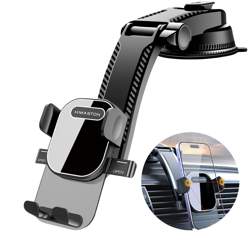 Suporte de Carro PARA PAINEL Curvo Veicular Articulado com Rotação De 360 Graus Universal Mesa Painel Ajustável Seguro