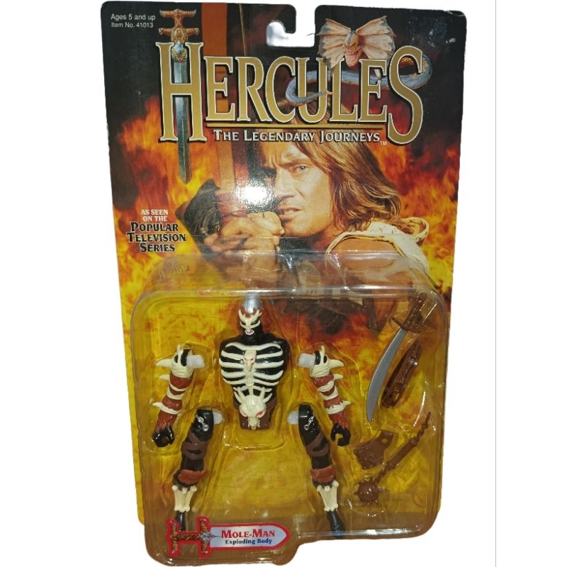 Boneco de ação Hércules, o lendário mole-man homem-toupeira, da Toy Biz, com corpo explosivo, 1996,