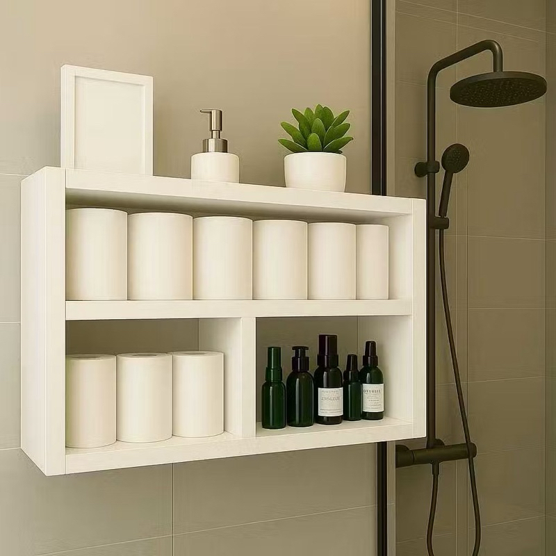 Nicho Retangular com Divisória MDF Branco
