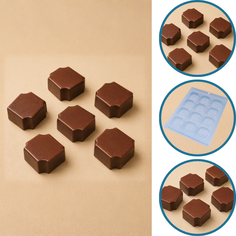 1~10 FORMA SIMPLES BOMBOM RAIADO CÓD.:9295 - (B5) EM ACETATO BWB PARA BOMBOM, DOCES DE CHOCOLATE E CONFEITARIA. (CHOCO)