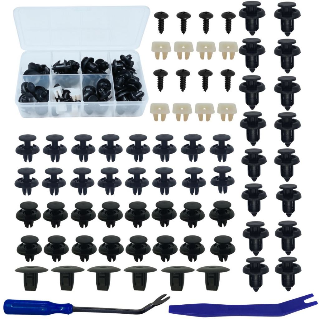Kit 64 Presilhas do Parachoque e Parabarro Para Honda City Civic Crv Fit Hrv Wrv e Accord
