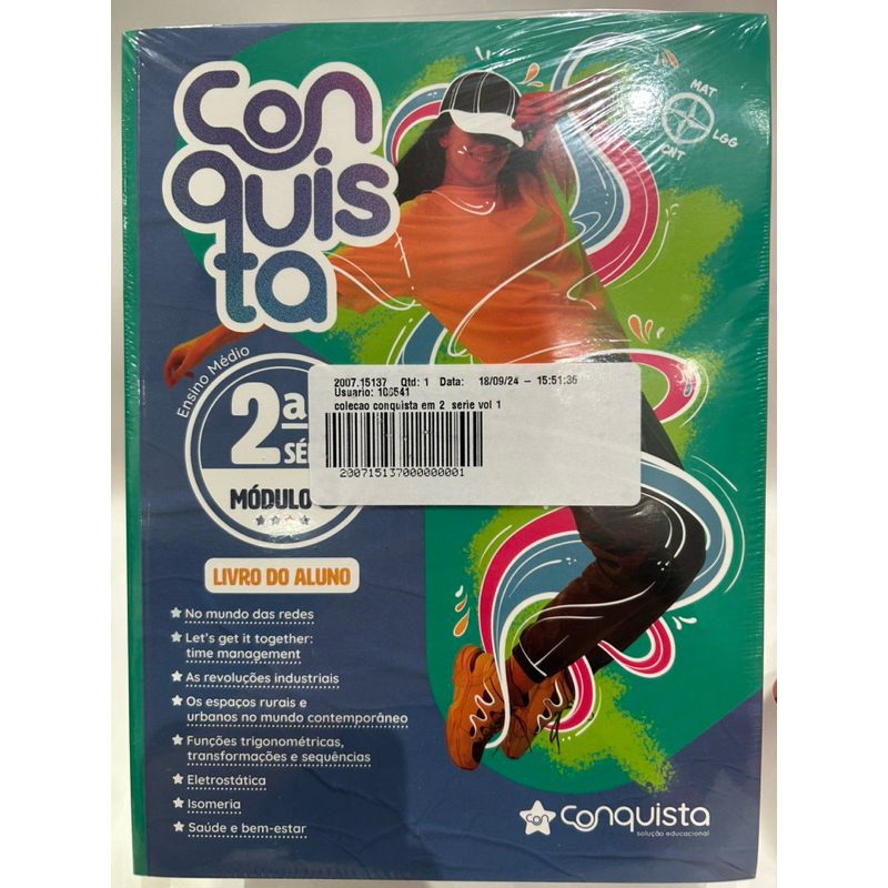 Livro Conquista 2ª Série Ensino Médio Módulo 3 Novo Lacrado Original Livro do Aluno