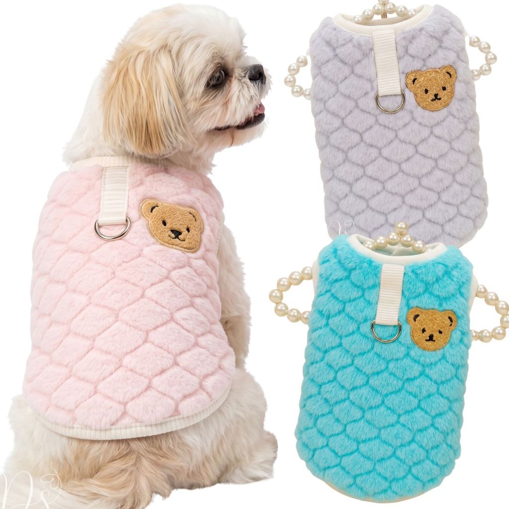 Pijama Pet Roupa colete frio Inverno Cães Gatos Pijaminha Fofo Roupinha casaco cachorro