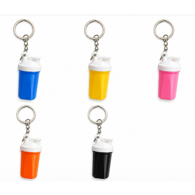 Chaveiro Coqueteleira Mini Shake | Lembrancinha Criativa Academia Fitness Bolsa Mochila