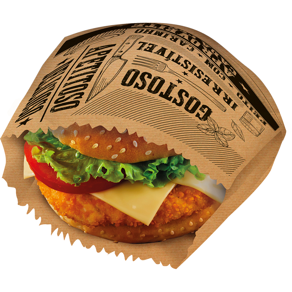 Saco Para Hamburguer E Lanches De Papel 50 Unidades