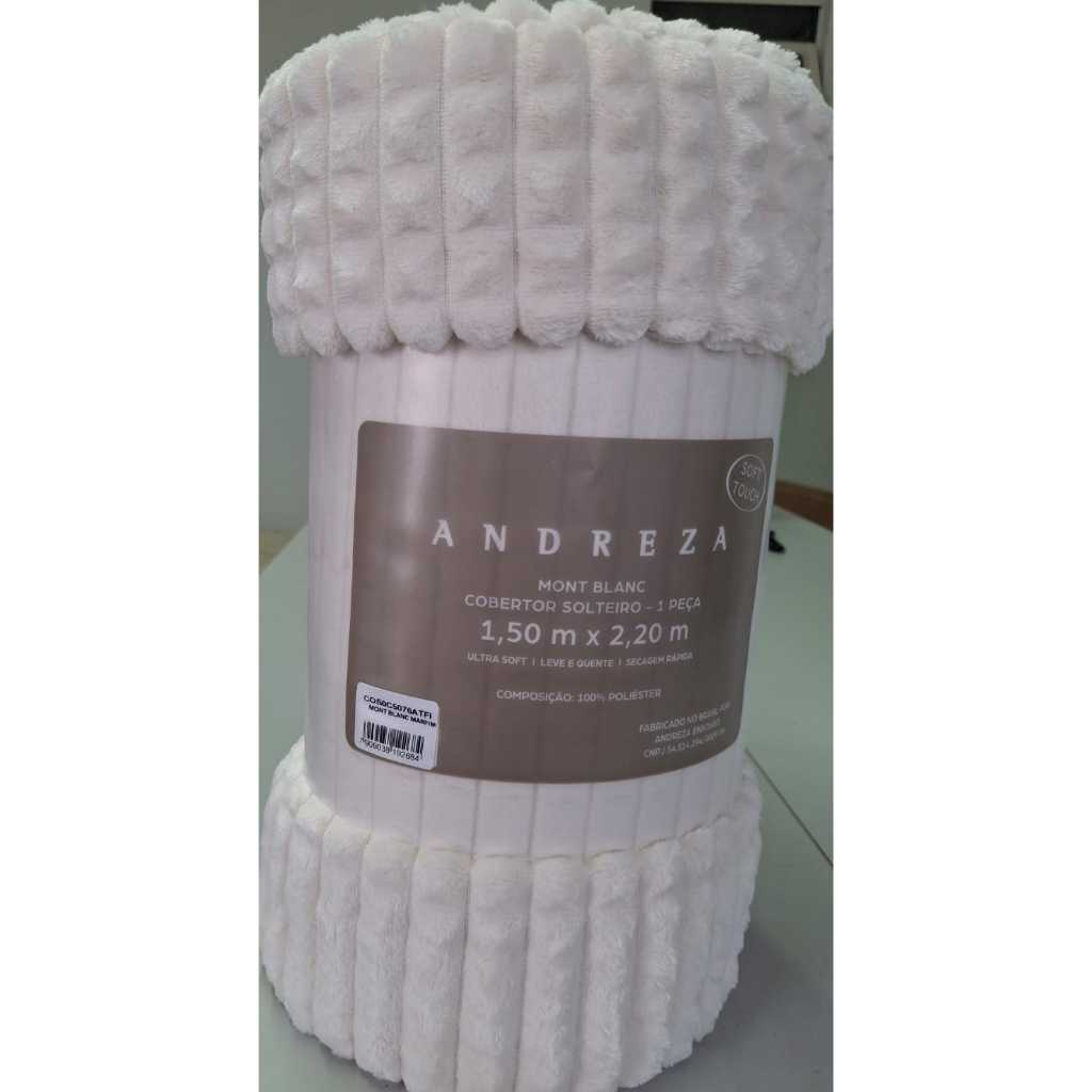 Manta Cobertor Mont Blanc Super Macia Ultra Soft Antialérgica Solteiro  - Andreza Enxovais