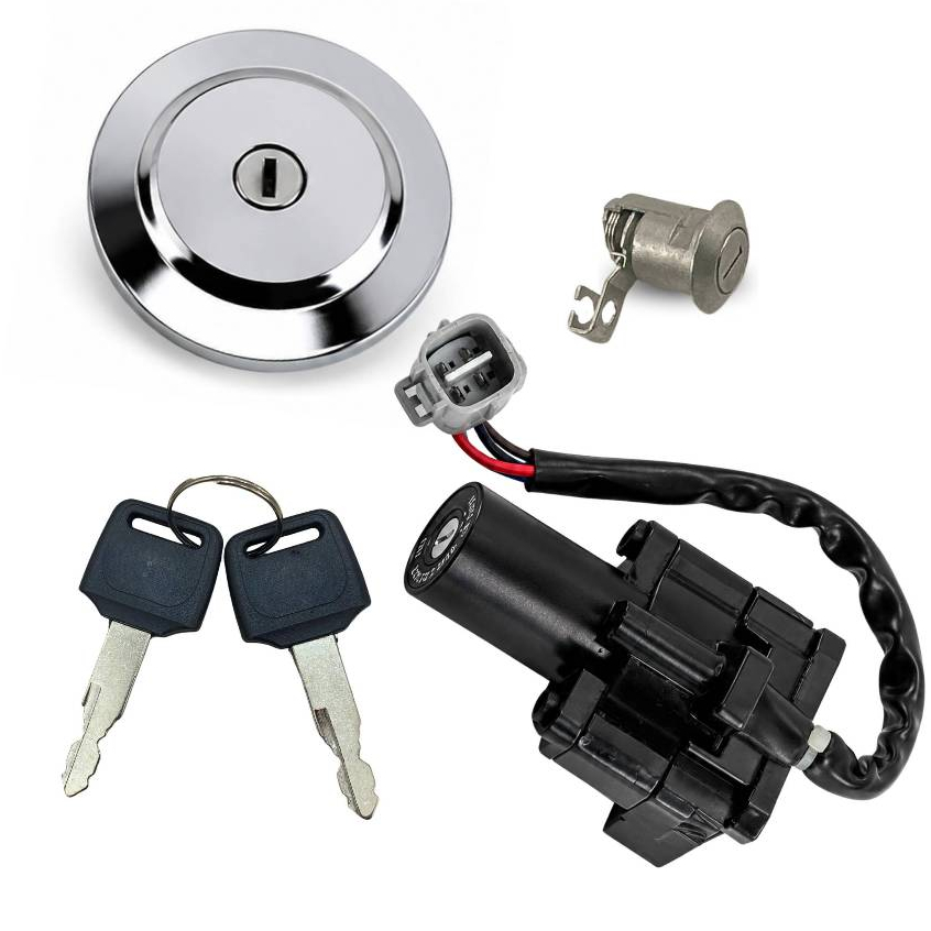 Kit Chave Ignição + Trava + Tampa Fazer 250 Anos 2011 Até 2015