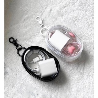Mini Bolsa De Armazenamento Portátil Com Zíper Transparent