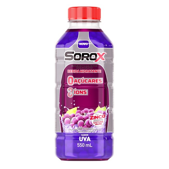 Bebida Hidrotônica Sorox Uva 550ml