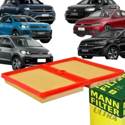 Filtro Ar VW Volkswagen 1.0 TSI UP / Virtus / Polo / T-Cross / Nivus (Mann C22035/1)