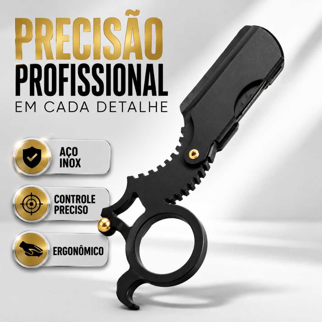 Navalhete Profissional Barbeiro Navalha de Dedo Ergonomico