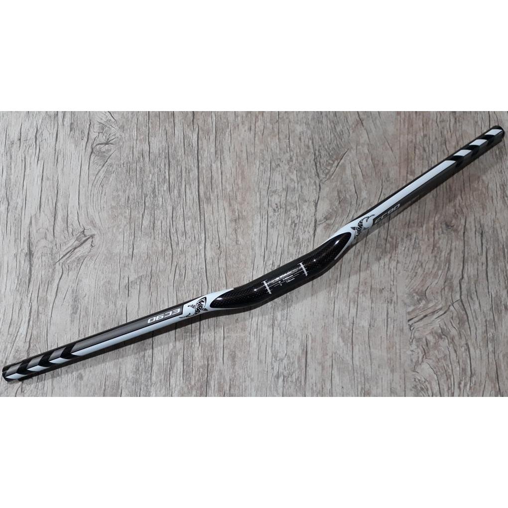 Guidão Bike Carbono 31.8x740mm EC90 FCFB MTB Flat Rise