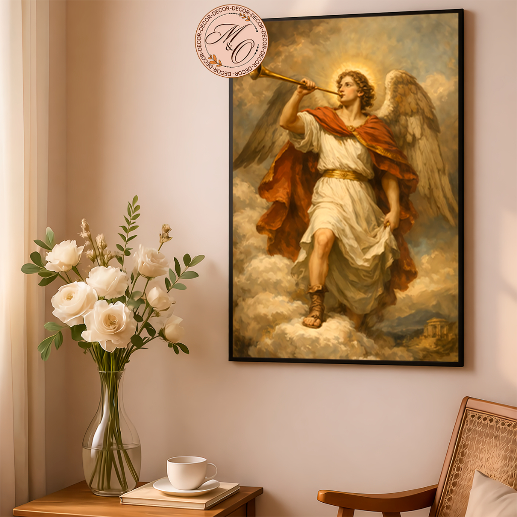 Quadro Decorativo Casa Religioso São Gabriel Arcanjo Mensageiro Deus Varios Tamanhos Modelos 1 Peça