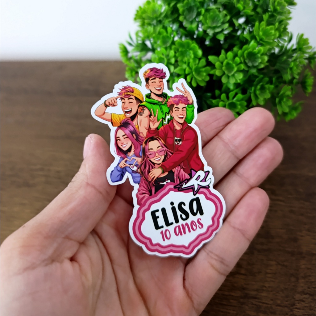 30 Apliques DO ROSA aproximadamente 8cm lembrancinha personalizado nome idade festa infantil decoração