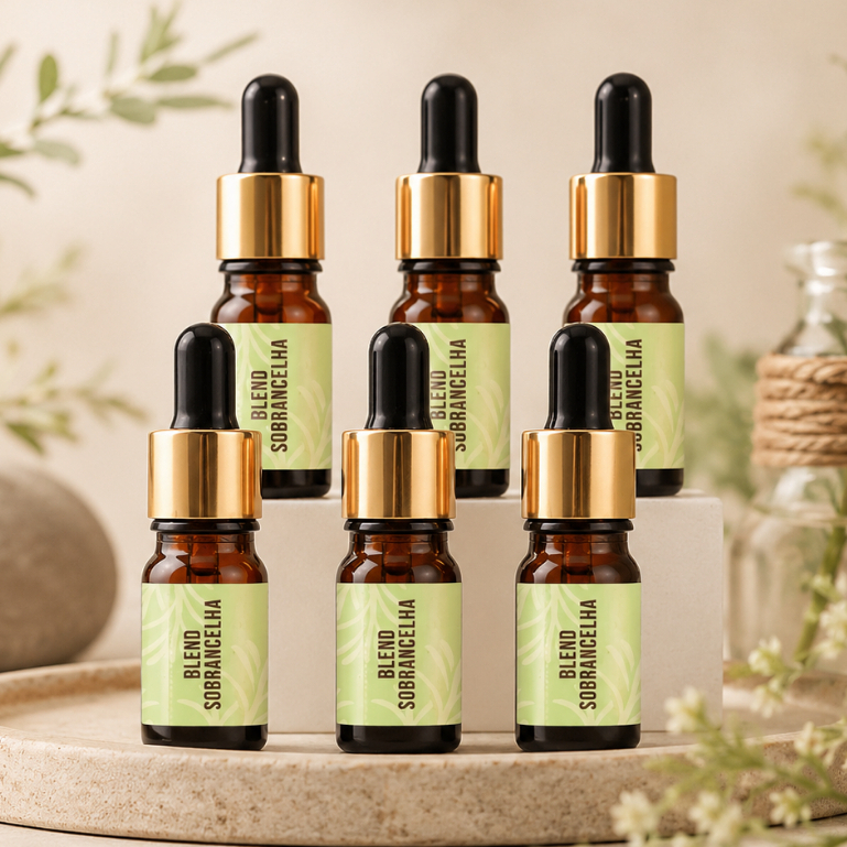 Caixa Óleos de Crescimento para Sobrancelas Sérum Estimulador Natural