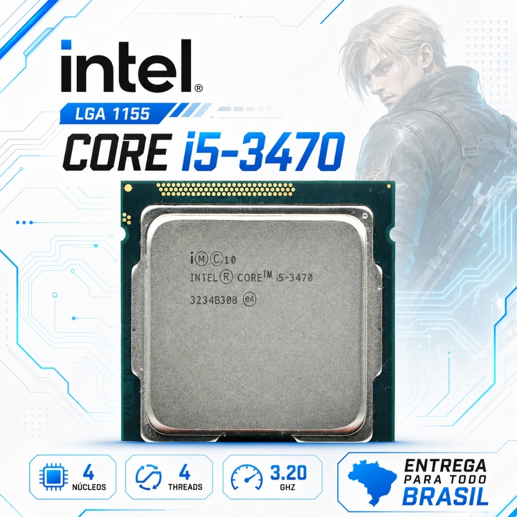 Processador Intel Core i5-3470 3.20GHz LGA 1155 Impecável Para PC