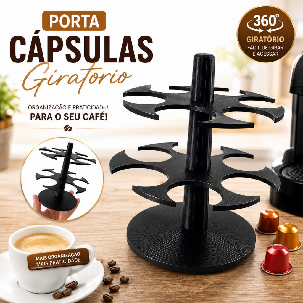 Porta Capsula de café DOLCE GUSTO Giratório - Decoração de café casa - cantinho do café