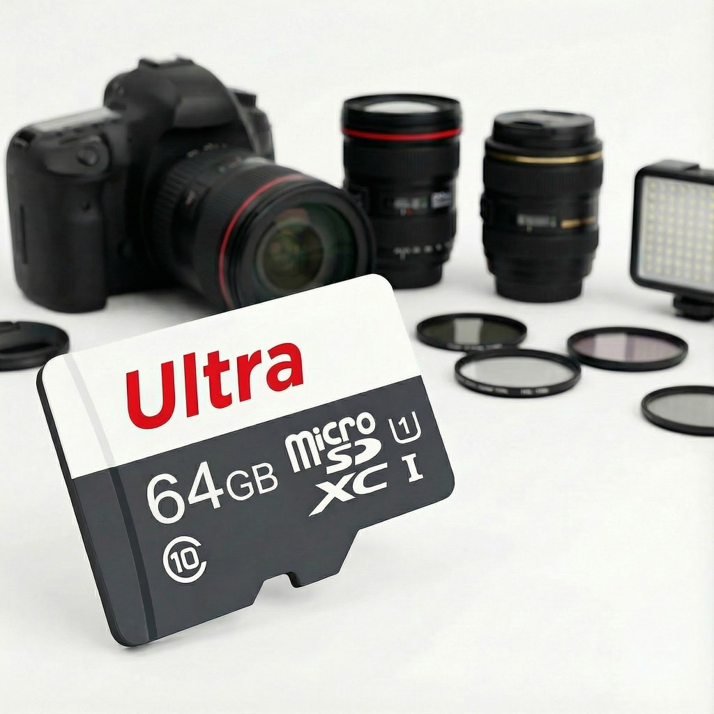 Cartão Micro SD 64GB Classe 10 Alta Velocidade Para Câmera Celular Drone