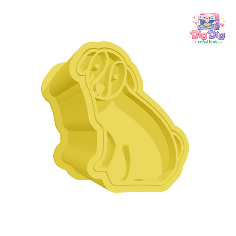 Modelador Ejetor Cachorro Caramelo para Brigadeiro, Doce, Docinhos Confeitaria - Brasilidade - 2 Peças
