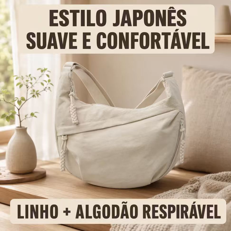 Bolsa Transversal Unissex Nova Nylon Impermeável Tamanho Médio Regulável para Mulheres