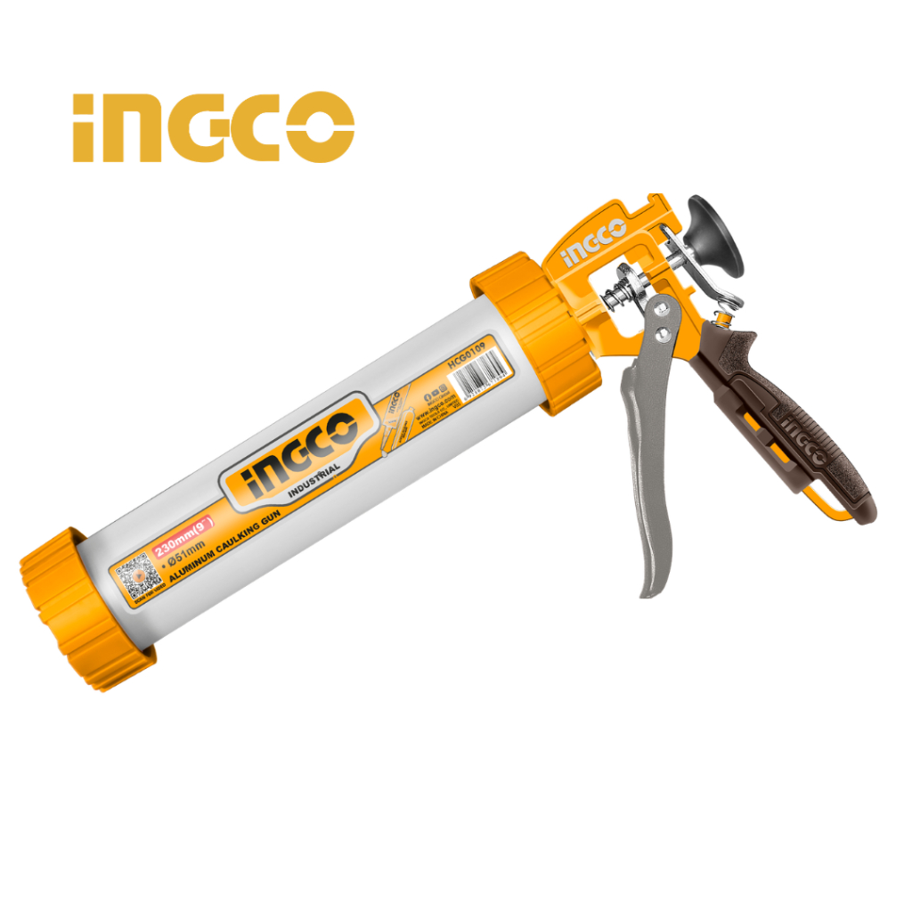 Aplicador De Silicone Tubular Alumínio 9 Pol INGCO HCG0109