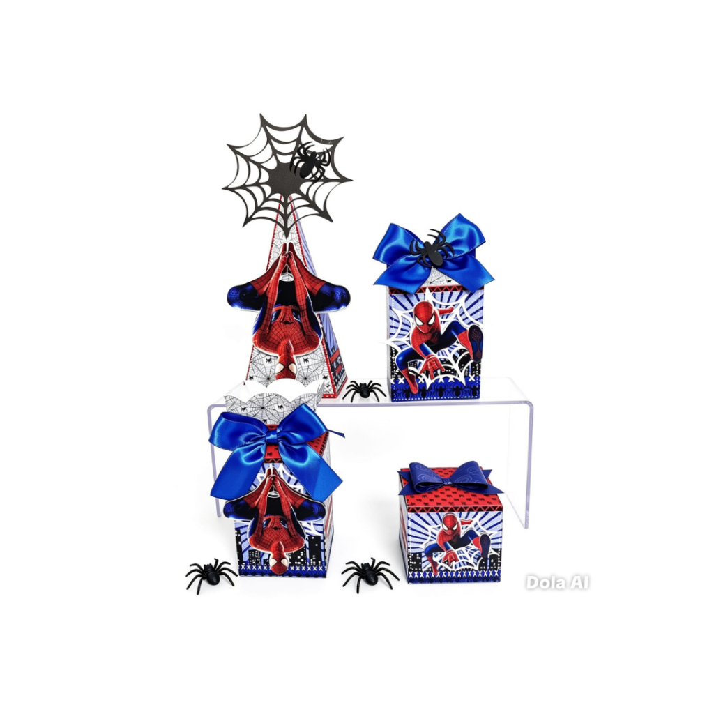 20 caixinhas personalizadas Homem Aranha. Lembrancinha de festa infantil- Papelaria personalizada- Festa homem aranha