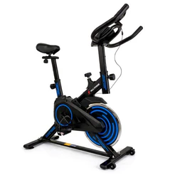 Bicicleta Bike Ergometrica Spinning Academia Fitness Profissional 120kg Roda Inércia 4Kg 13kg