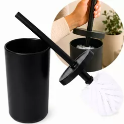 Escova Sanitária Limpador de Vaso Banheiro Bold com Suporte Higiênico Cabo Resistente Design Moderno Prático