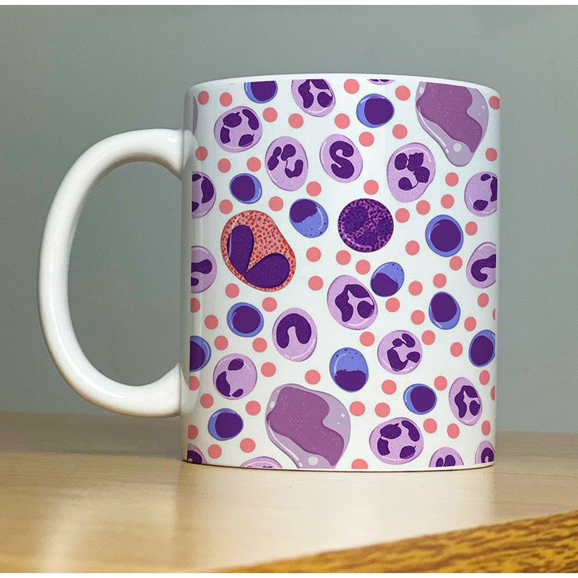 Caneca Leucocitária Hematologia Biologia Biomedicina Analises Clinicas