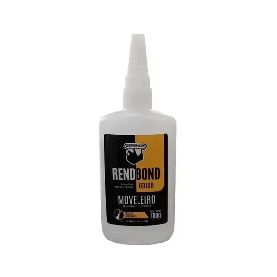 Cola Instantânea Rendbond 100g Transparente Super Cola Madeira MDF Plástico Metal Artesanato