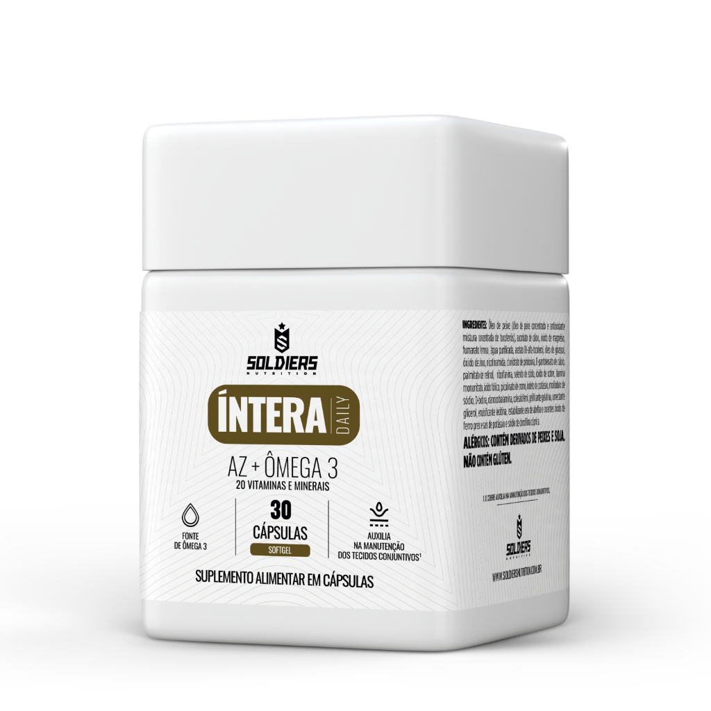 Imagem Multivitamínico AZ + Ômega 3 30 caps Softgel Íntera Daily Cardiovascular - Soldiers