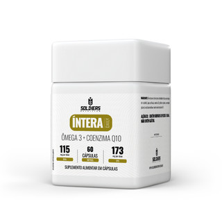 Ômega 3 + Coenzima Q10 CoQ10 60 caps Softgel Íntera Daily - Soldiers