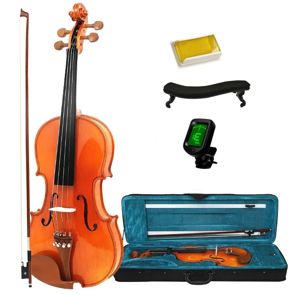 Violino Acústico 4/4 Arco Breu Cavalete Mdf Estojo Luxo