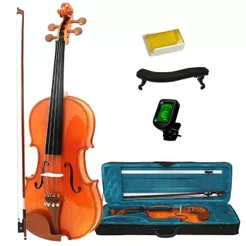 Violino Acústico 4/4 Arco Breu Cavalete Mdf Estojo Luxo