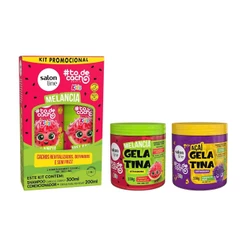 Kit Melancia e Açaí com Shampoo + Condicionador e 2 Gelatinas #todecacho